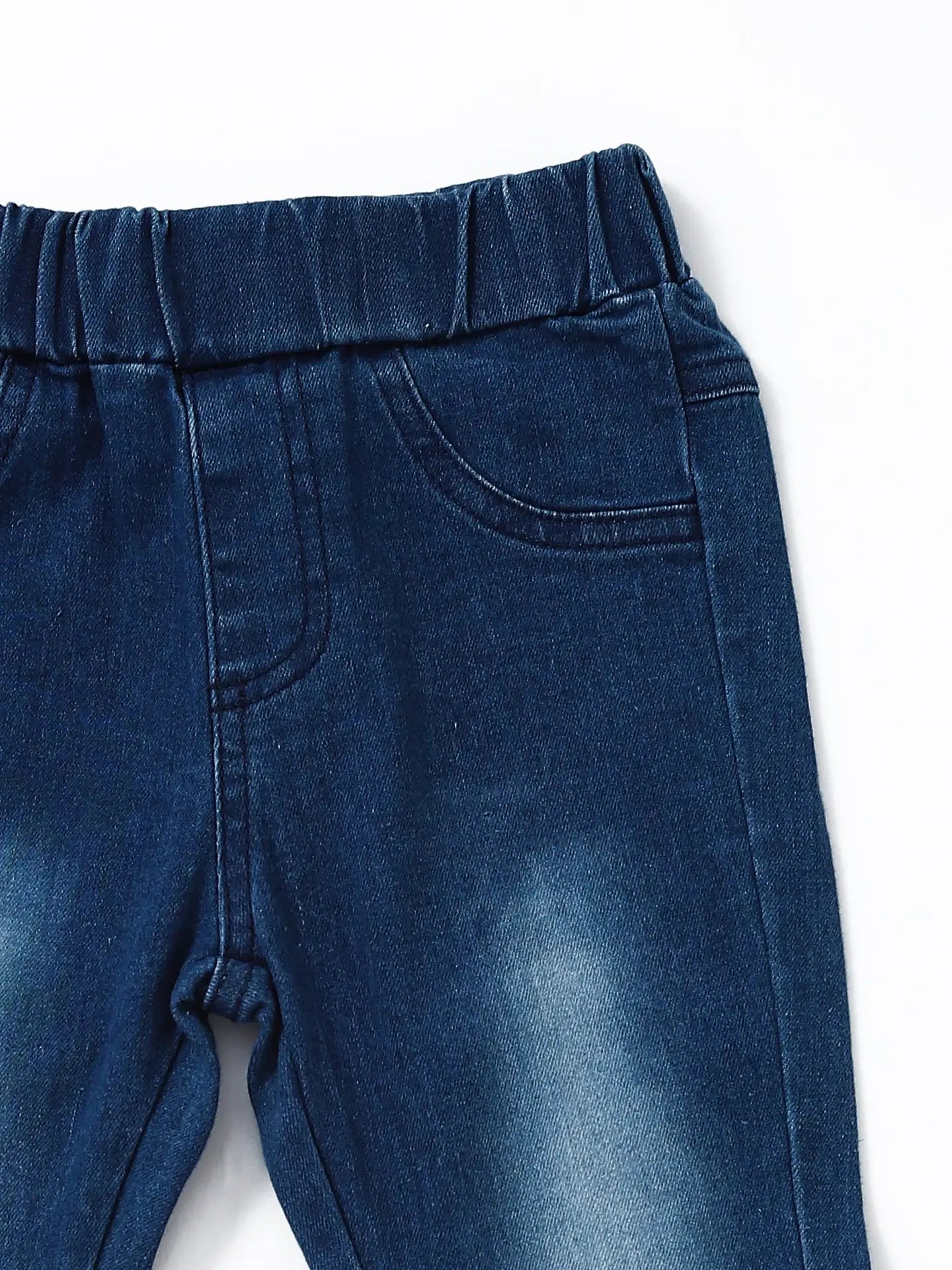 Washed Blue Flare Jeans