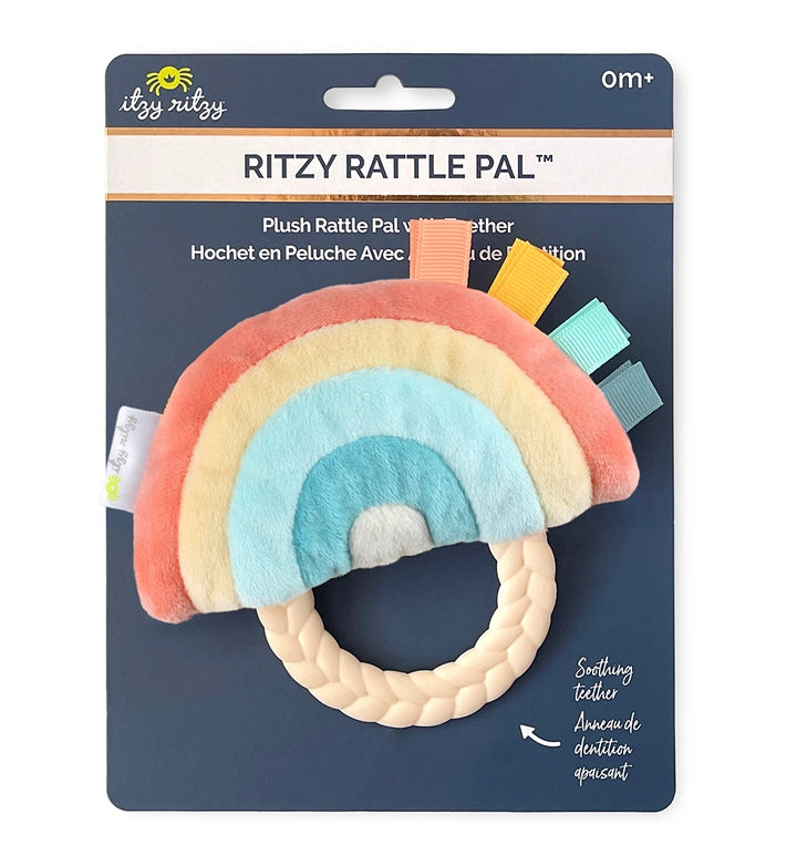 Ritzy Rattle Pal with Teether - Rainbow