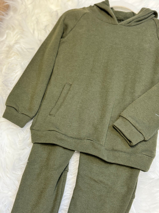 Olive Everyday Hoodie Set