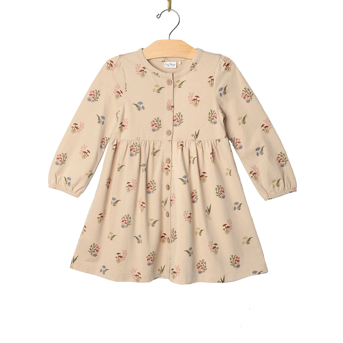 Mushroom Dreams Button Down Dress