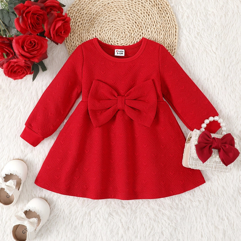 Red Radiance Bow Dress